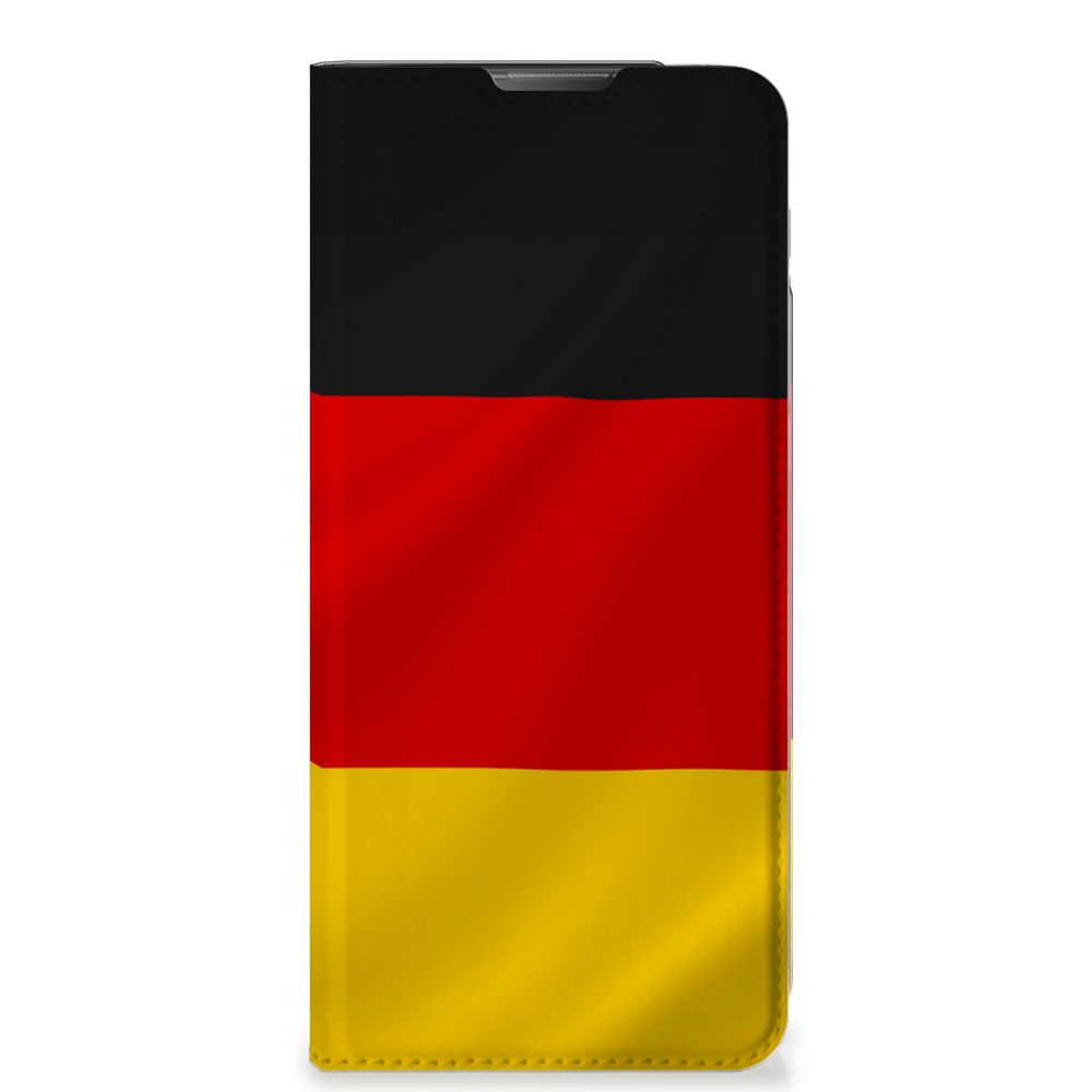 Motorola Moto E20 Standcase Duitsland vlag design voorkant