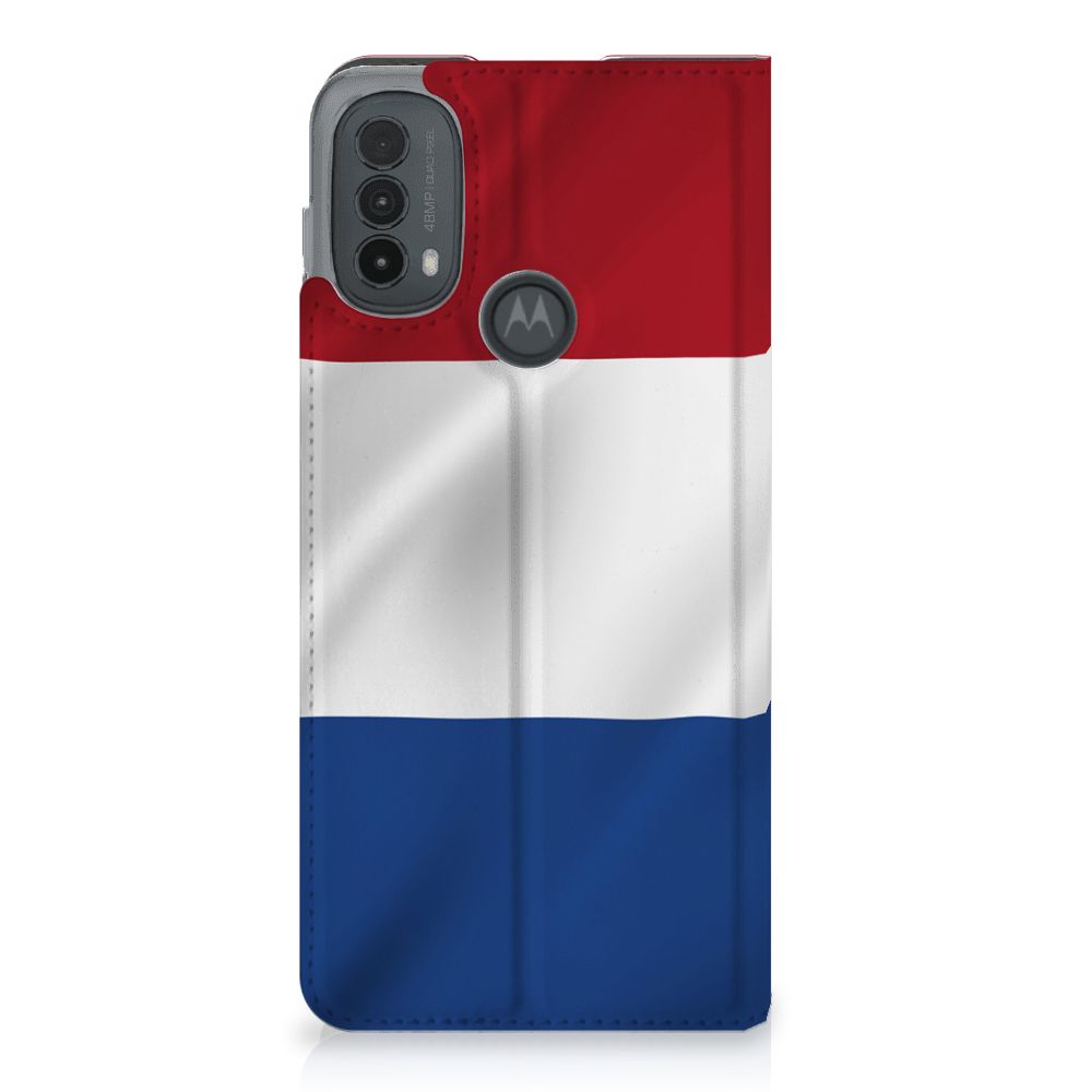 Motorola Moto E20 Standcase Nederlandse Vlag