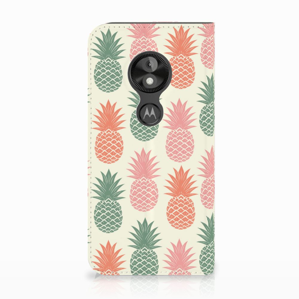 Motorola Moto E5 Play Flip Style Cover Ananas design Ananas aanzicht