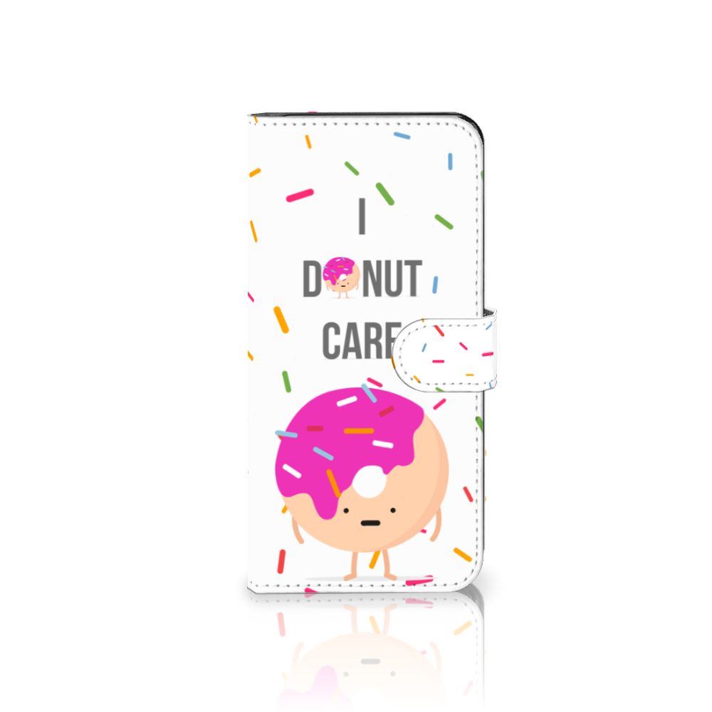 Motorola Moto G13 | G23 Book Cover Donut Roze hoesje donut ontwerp voorzijde