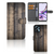 Motorola Moto G13 G23 Book Style Case Steigerhout bookstyle case steigerhout aanzicht