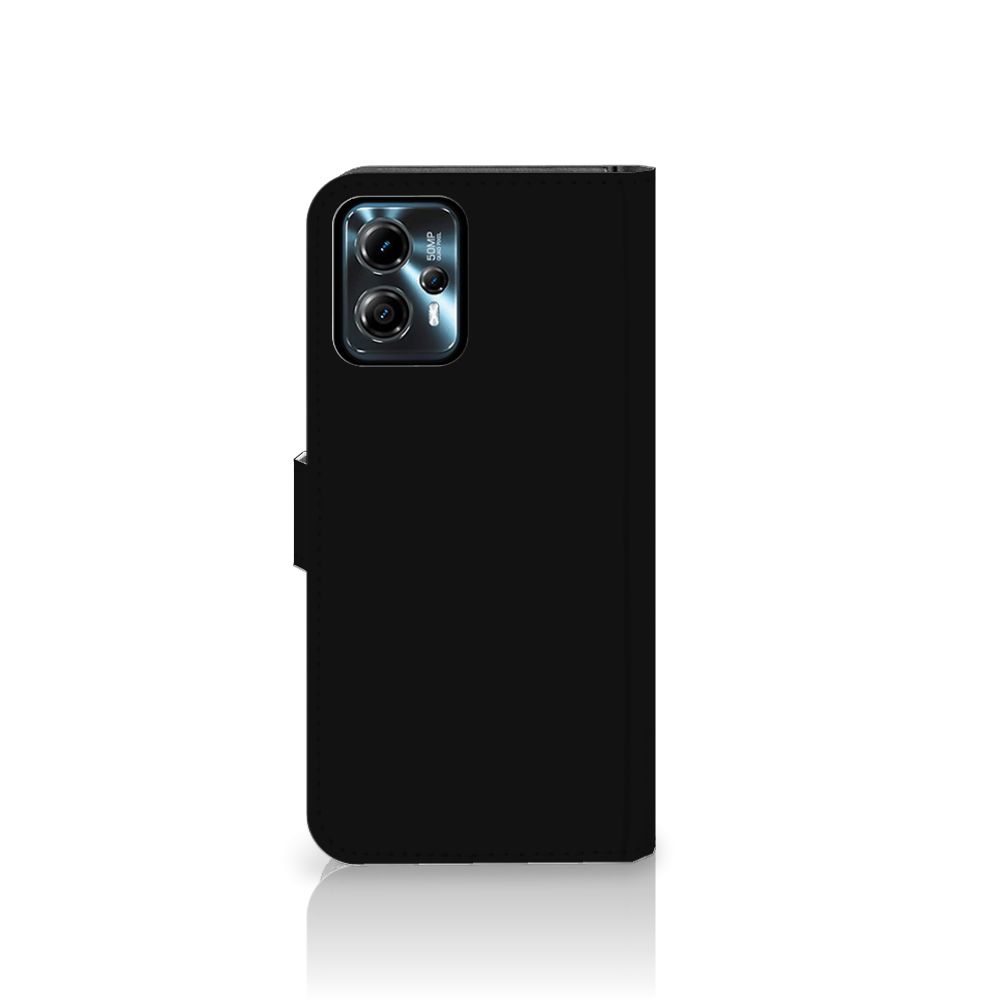 Motorola Moto G13 | G23 Leuk Hoesje Boho Text zwart design voorkant