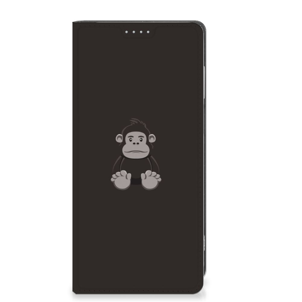 Motorola Moto G13 | G23 Magnet Case Gorilla telefoonhoesje gorilla ontwerp voorkant