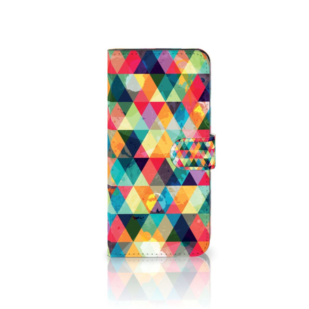 Motorola Moto G13 | G23 Telefoon Hoesje Geruit in kleurrijk ruitjesdesign voor gebruiksgemak en bescherming 🌈