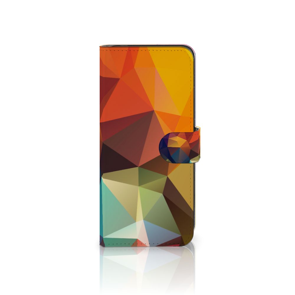Motorola Moto G14 Book Case Polygon Color hoesje asymmetrisch ontwerp zijaanzicht
