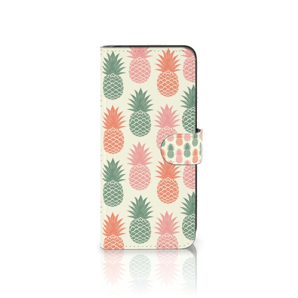 Motorola Moto G14 Book Cover Ananas boekcover ananas design voorkant