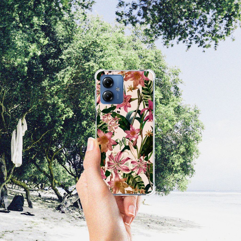 Motorola Moto G14 Case Flowers B2C Telecom