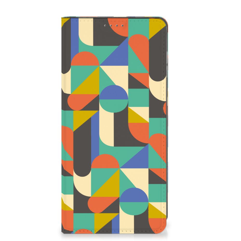 Motorola Moto G14 Hoesje met Magneet Funky Retro