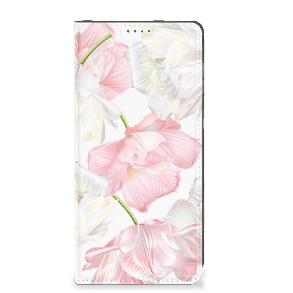 Motorola Moto G14 Smart Cover Lovely Flowers met stijlvolle bloemen, beschermt en verfraait jouw smartphone 🌸.