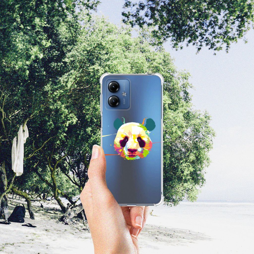 Motorola Moto G14 Stevig Bumper Hoesje Panda Color B2C Telecom