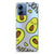 Motorola Moto G14 Telefoonhoesje met Naam Avocado Singing ontwerp voorkant
