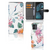 Motorola Moto G14 Telefoonhoesje met Pasjes Bird Flowers design bloemen ooievaars