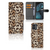 Motorola Moto G14 Telefoonhoesje met Pasjes Leopard design leopard voorkant zijkant