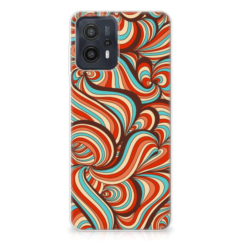 Motorola Moto G23 | G13 Hoesje maken Retro TPU case retro design kleurrijke patronen