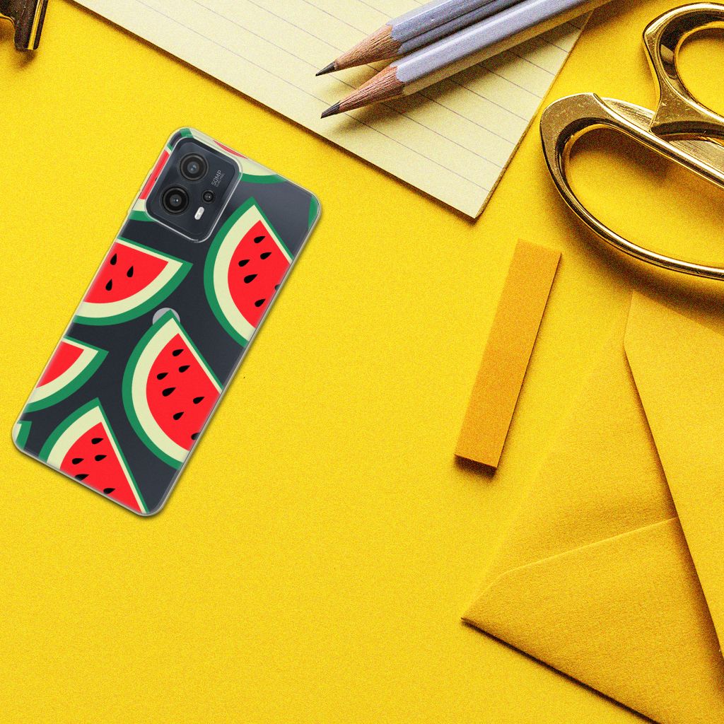 Motorola Moto G23 | G13 Siliconen Case Watermelons design hoesje aanzicht