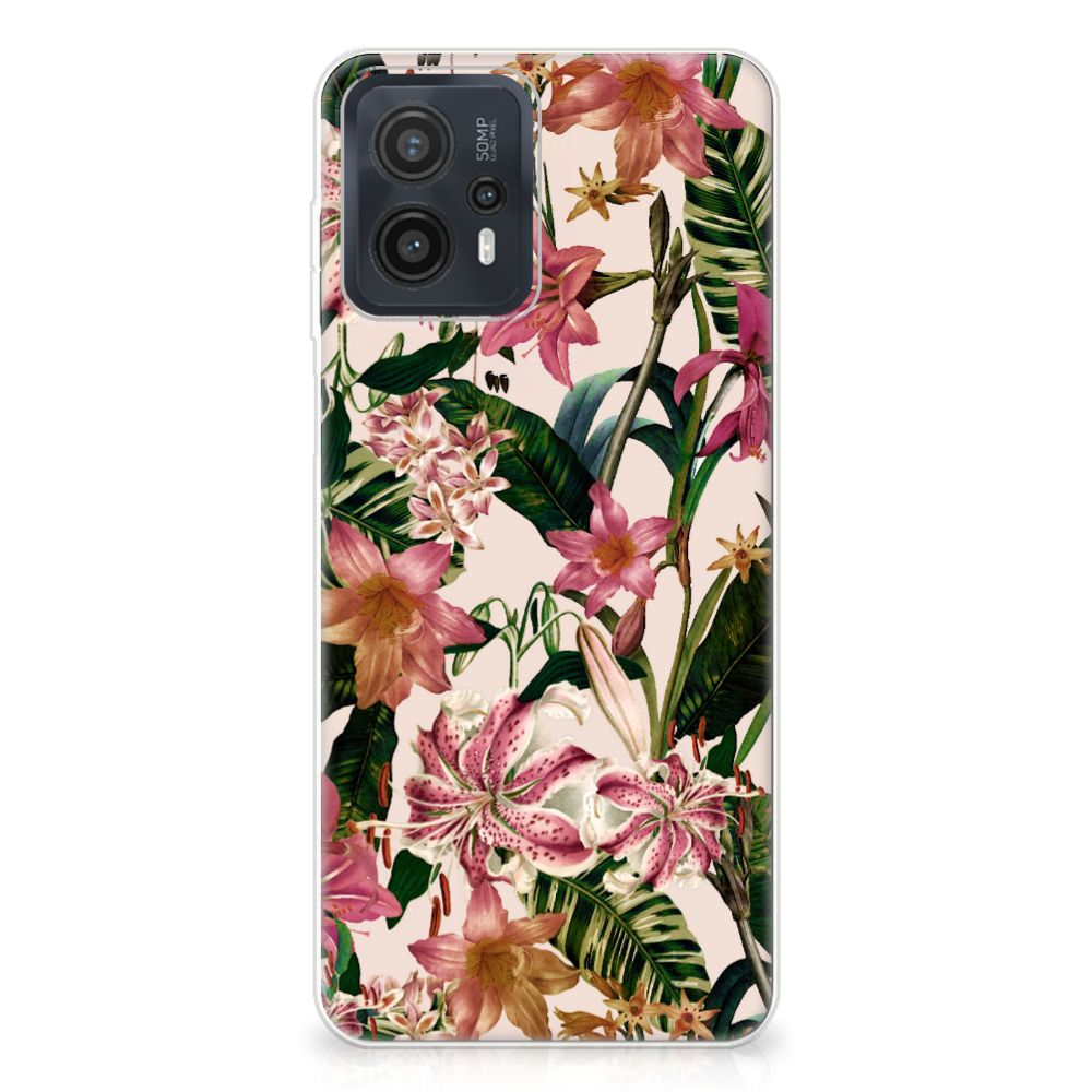 Motorola Moto G23 | G13 TPU Case Flowers bloemen design aanzicht