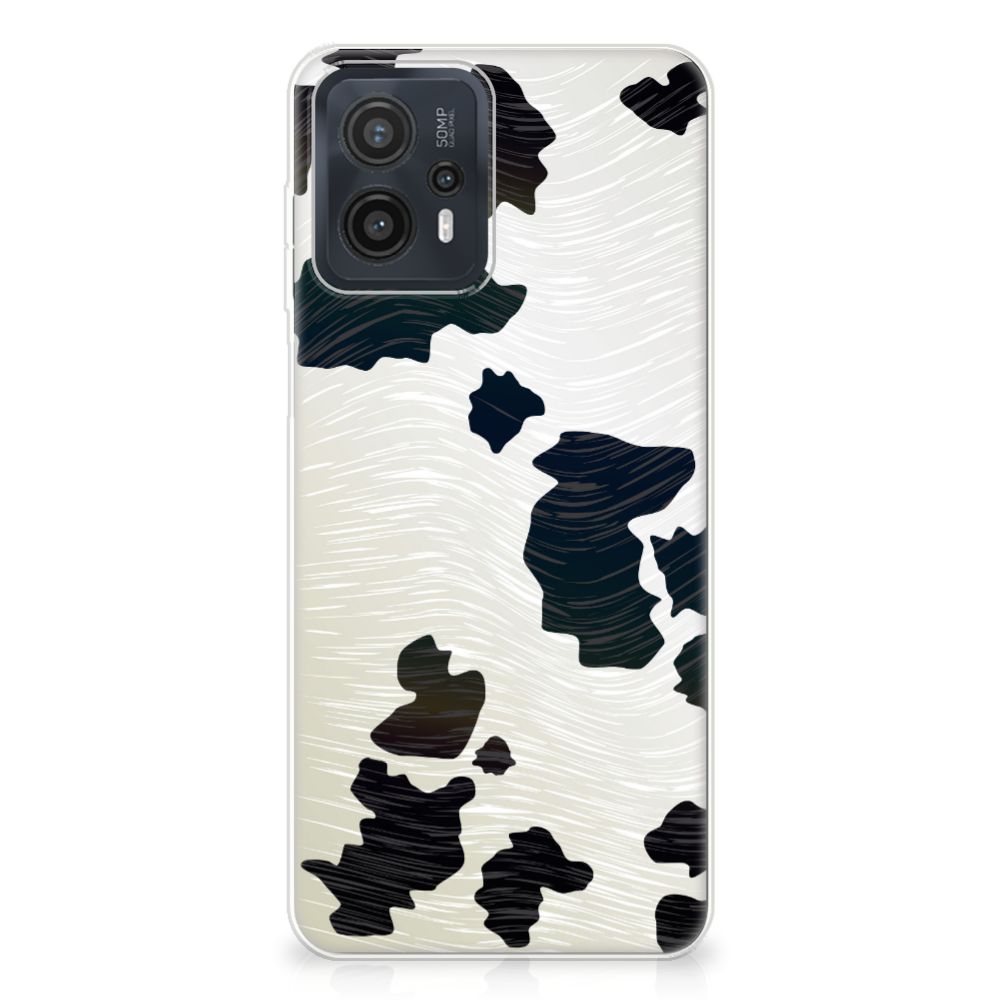 Motorola Moto G23 G13 TPU Hoesje Koeienvlekken design koeienvlekken aanzicht