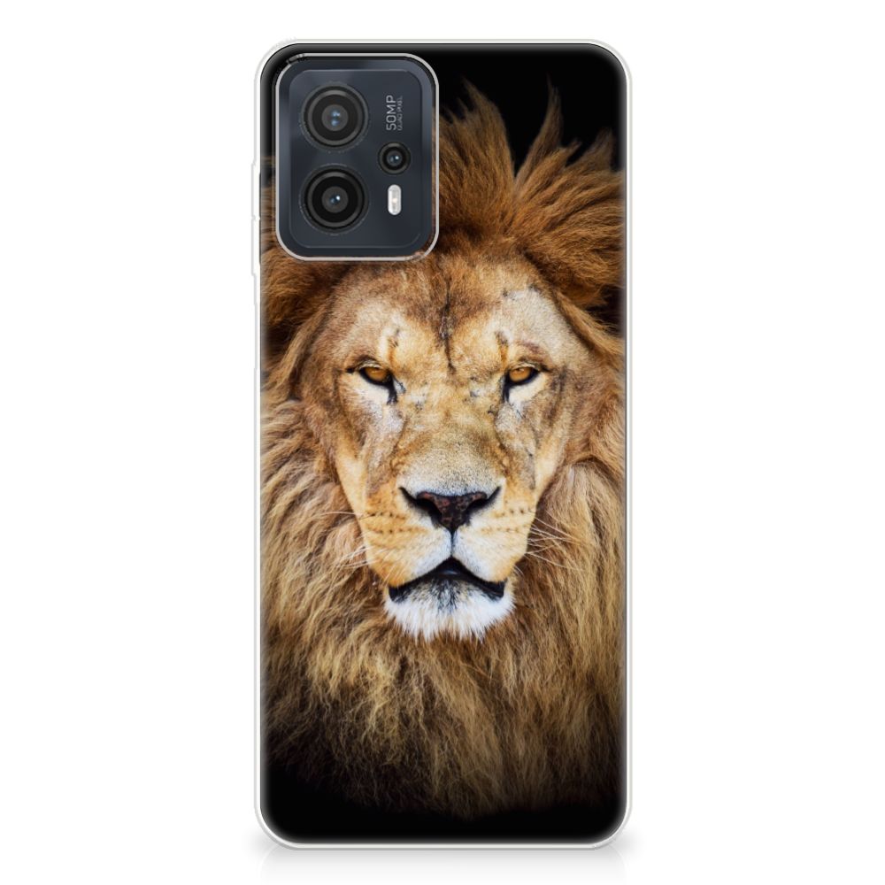 Motorola Moto G23 | G13 TPU Hoesje Leeuw leeuw voorkant