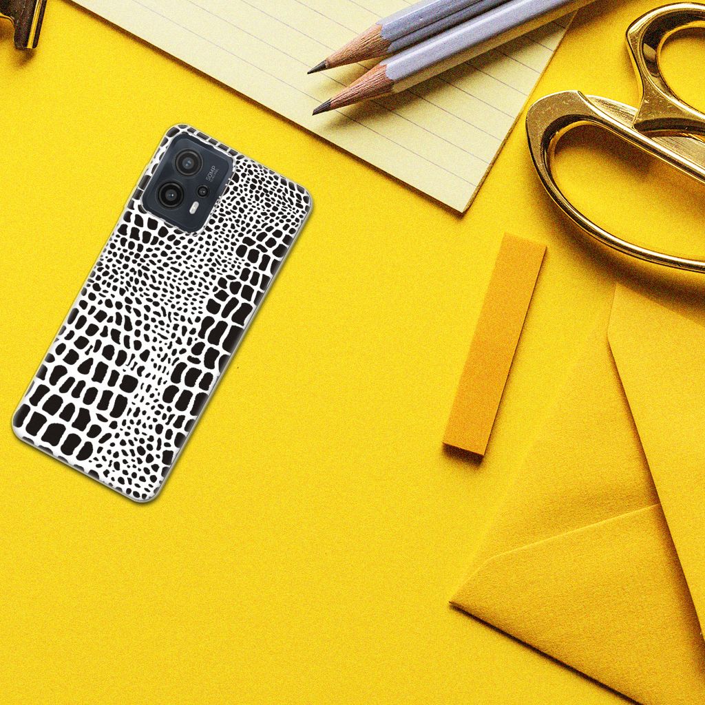 Motorola Moto G23 | G13 TPU Hoesje Slangenprint design slangenprint bovenaanzicht