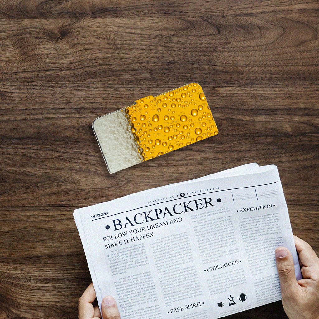 Motorola Moto G24 | G04 | G24 Power Book Cover Bier design Bierprint aanzicht