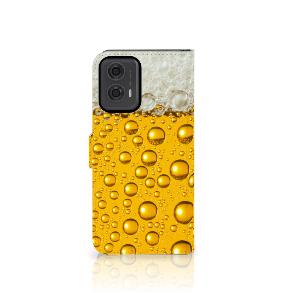 Motorola Moto G24 | G04 | G24 Power Book Cover Bier biertje design voorkant