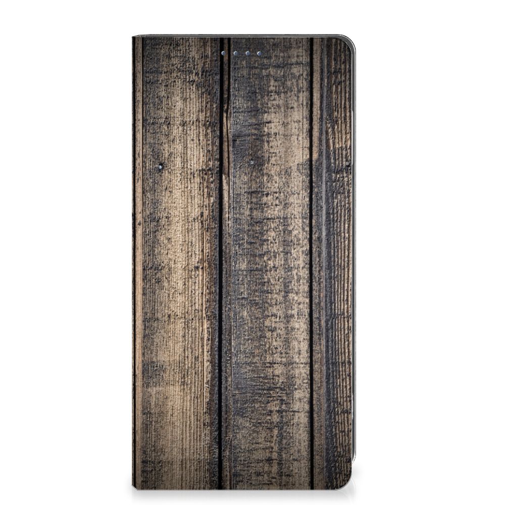 Motorola Moto G24 | G04 | G24 Power Book Wallet Case Steigerhout steigerhout ontwerp voorkant