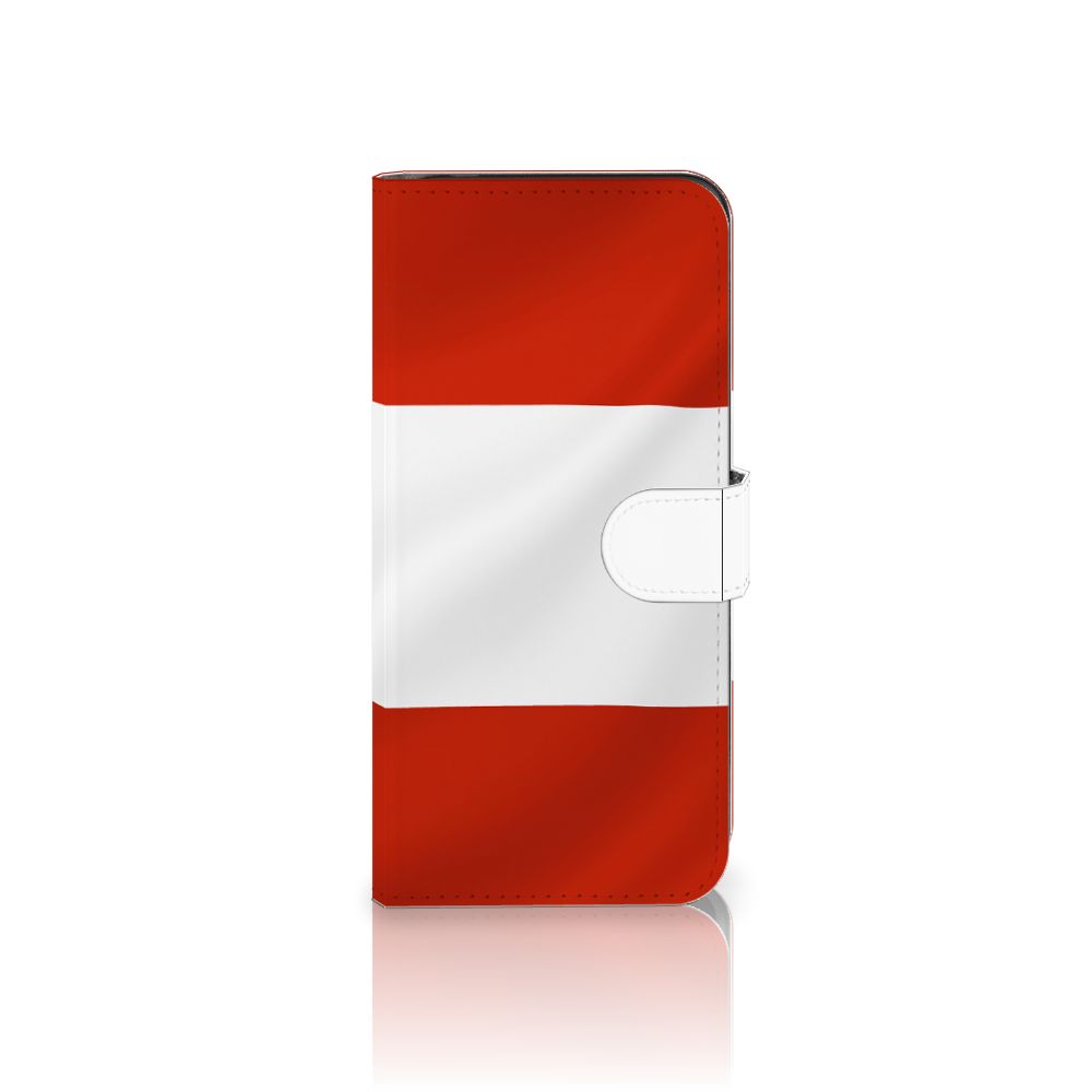 Motorola Moto G24 | G04 | G24 Power Bookstyle Case Oostenrijk vlag design voorkant