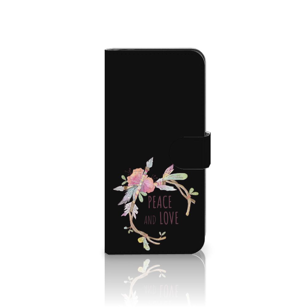 Motorola Moto G24 | G04 | G24 Power Leuk Hoesje Boho Text vooraanzicht