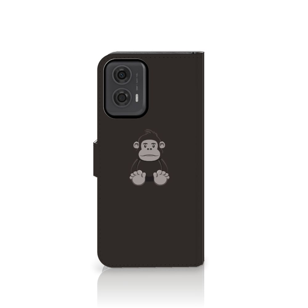 Motorola Moto G24 | G04 | G24 Power Leuk Hoesje Gorilla met schattige gorilla print 😍, beschermend en duurzaam.