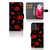 Motorola Moto G24 | G04 | G24 Power Leuk Hoesje Valentine bookcase hoesje design rose zwart aanzicht