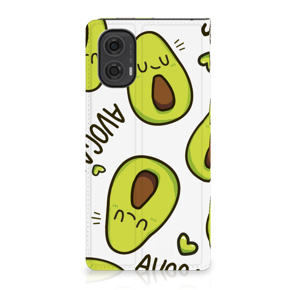 Motorola Moto G24 G04 G24 Power Magnet Case Avocado Singing voormidden