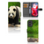 Motorola Moto G24 | G04 | G24 Power Telefoonhoesje met Pasjes Panda telefoonhoesje panda design voor en achterzijde
