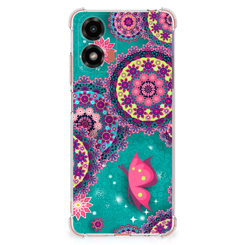 Motorola Moto G24 | G24 Power | G04 Back Cover Cirkels en Vlinders B2C Telecom