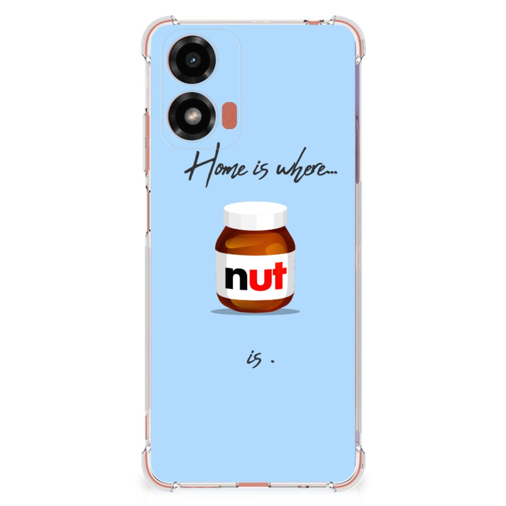 Motorola Moto G24 G24 Power G04 Beschermhoes Nut Home design voorkant