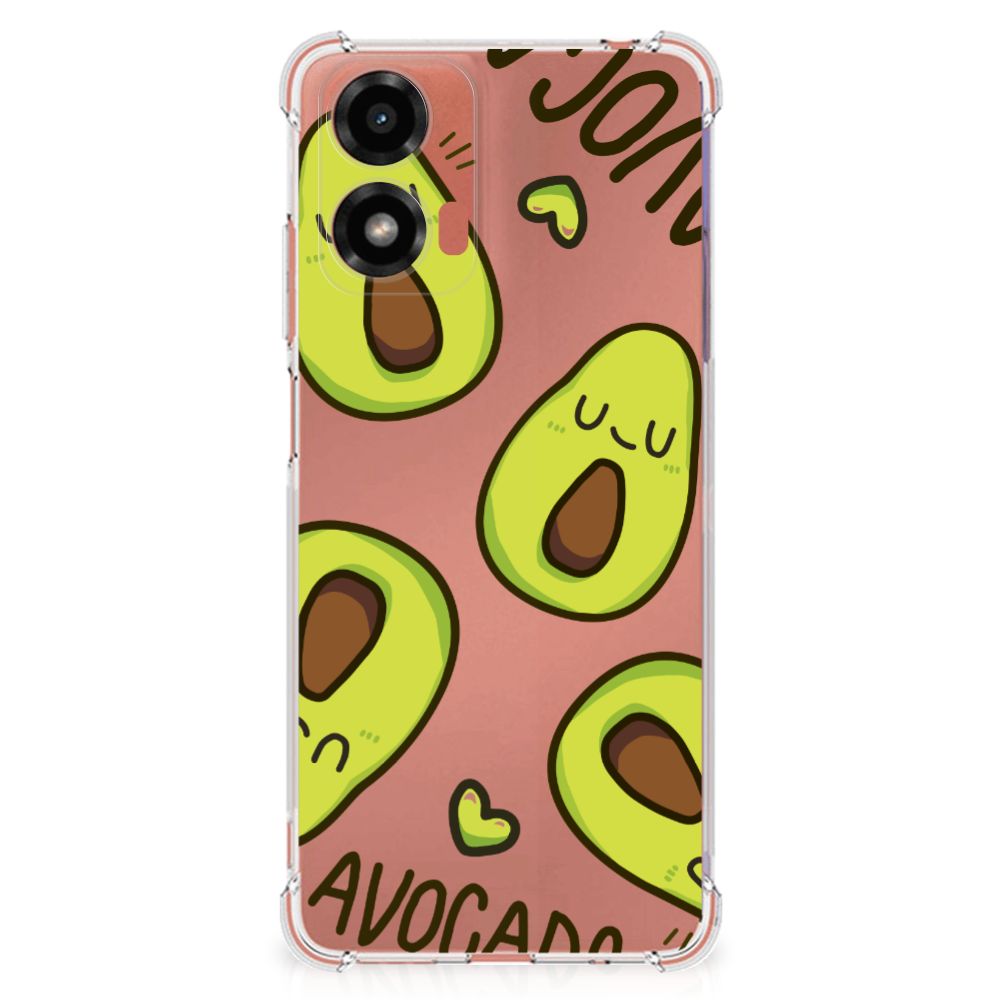 Motorola Moto G24 | G24 Power | G04 Stevig Bumper Hoesje Avocado Singing B2C Telecom