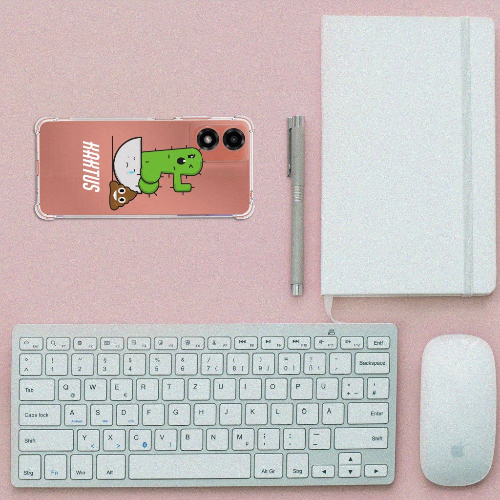 Motorola Moto G24 | G24 Power | G04 Stevig Bumper Hoesje Cactus Poo B2C Telecom