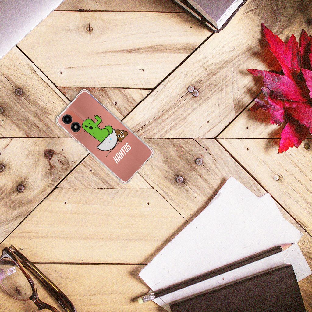 Motorola Moto G24 | G24 Power | G04 Stevig Bumper Hoesje Cactus Poo B2C Telecom