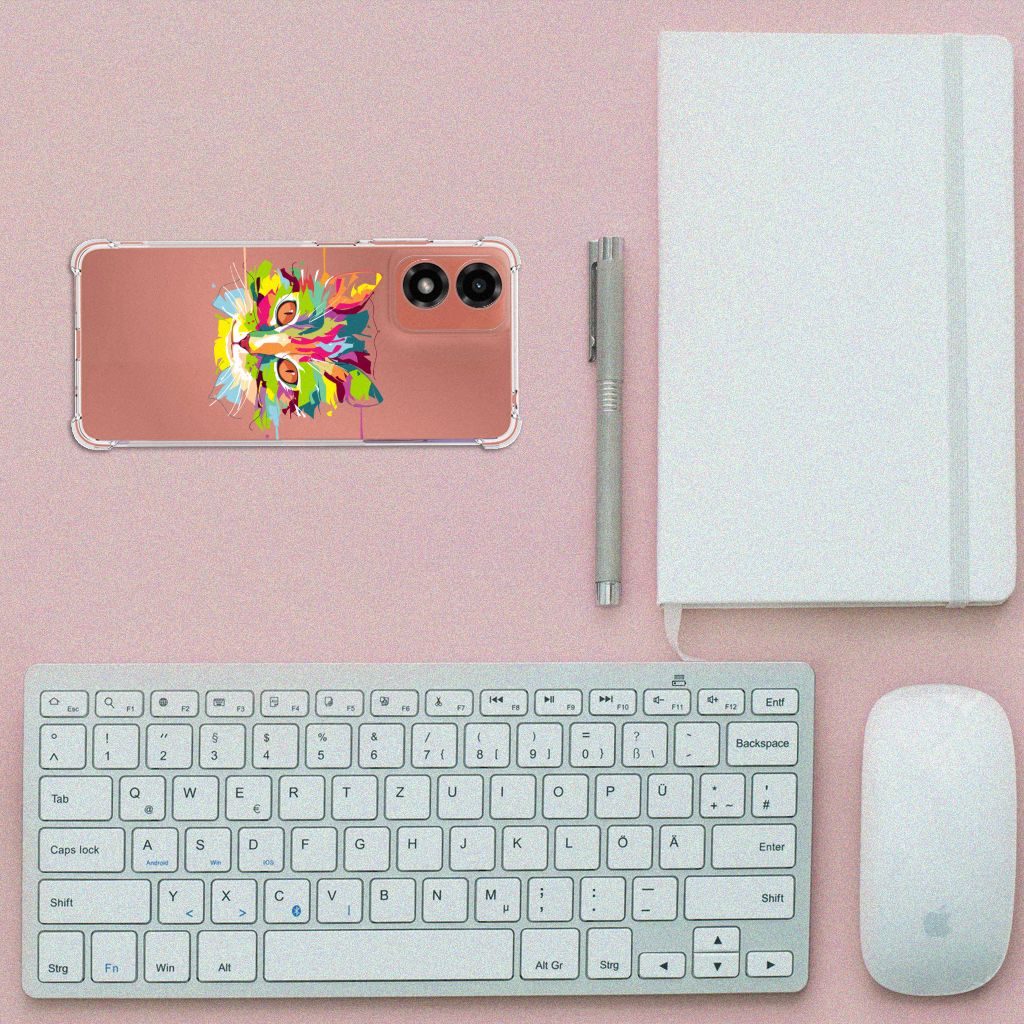 Motorola Moto G24 | G24 Power | G04 Stevig Bumper Hoesje Cat Color B2C Telecom