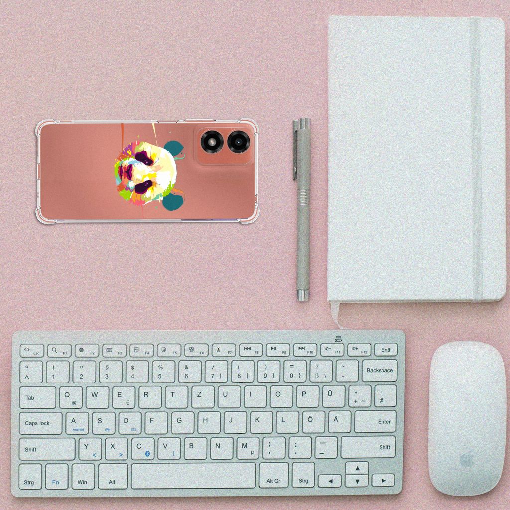 Motorola Moto G24 | G24 Power | G04 Stevig Bumper Hoesje Panda Color B2C Telecom