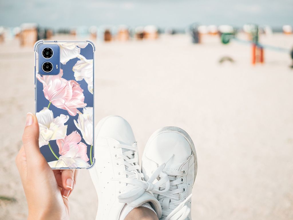 Motorola Moto G34 Case Lovely Flowers B2C Telecom