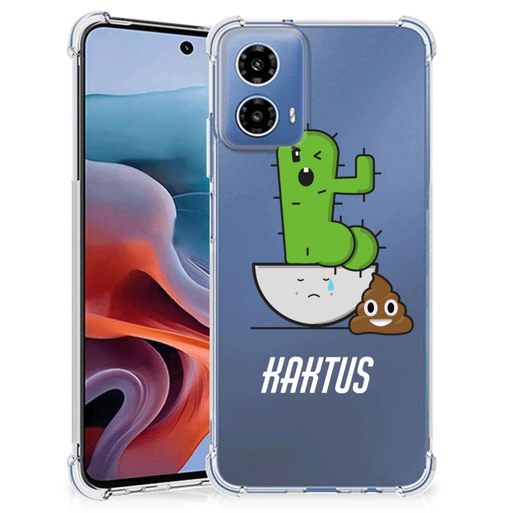Motorola Moto G34 Stevig Bumper Hoesje Cactus Poo B2C Telecom