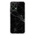 Motorola Moto G35 Anti-Shock Hoesje Marmer Zwart achterkant