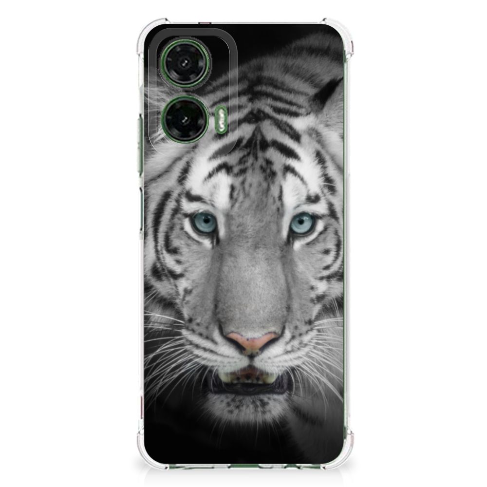 Motorola Moto G35 Case Anti-shock Tijger tijger design voorkant