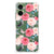 Motorola Moto G35 Case Butterfly Roses bloemen vlinders achterkant