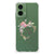 Motorola Moto G35 Stevig Bumper Hoesje Boho Text groen design aanzicht