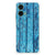 Motorola Moto G35 Stevig Telefoonhoesje Wood Blue achterkant hout blauw
