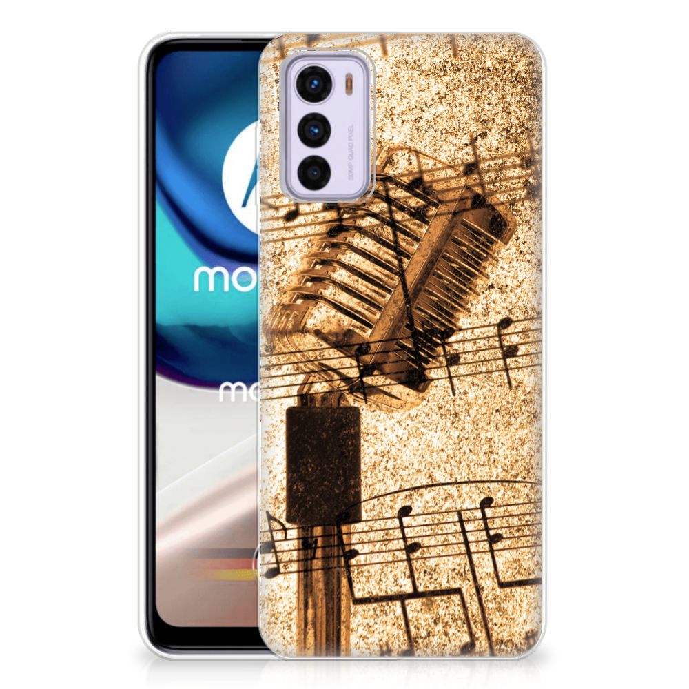 Motorola Moto G42 Siliconen Hoesje met foto Bladmuziek B2C Telecom