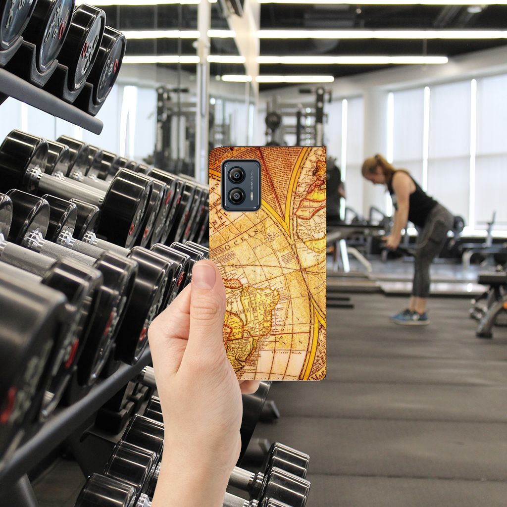 Motorola Moto G53 Book Cover Kompas boekenkast foto
