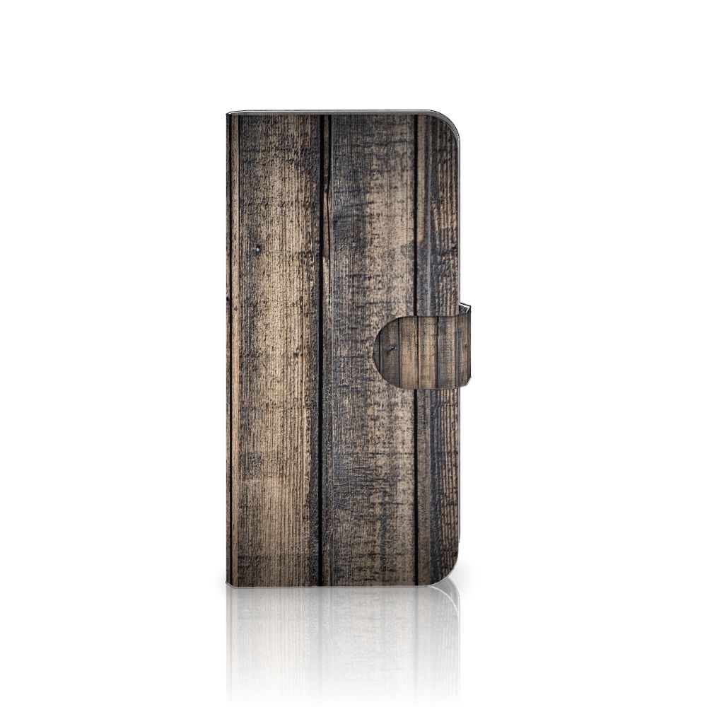 Motorola Moto G54 Book Style Case Steigerhout bookstyle case steigerhout zijaanzicht