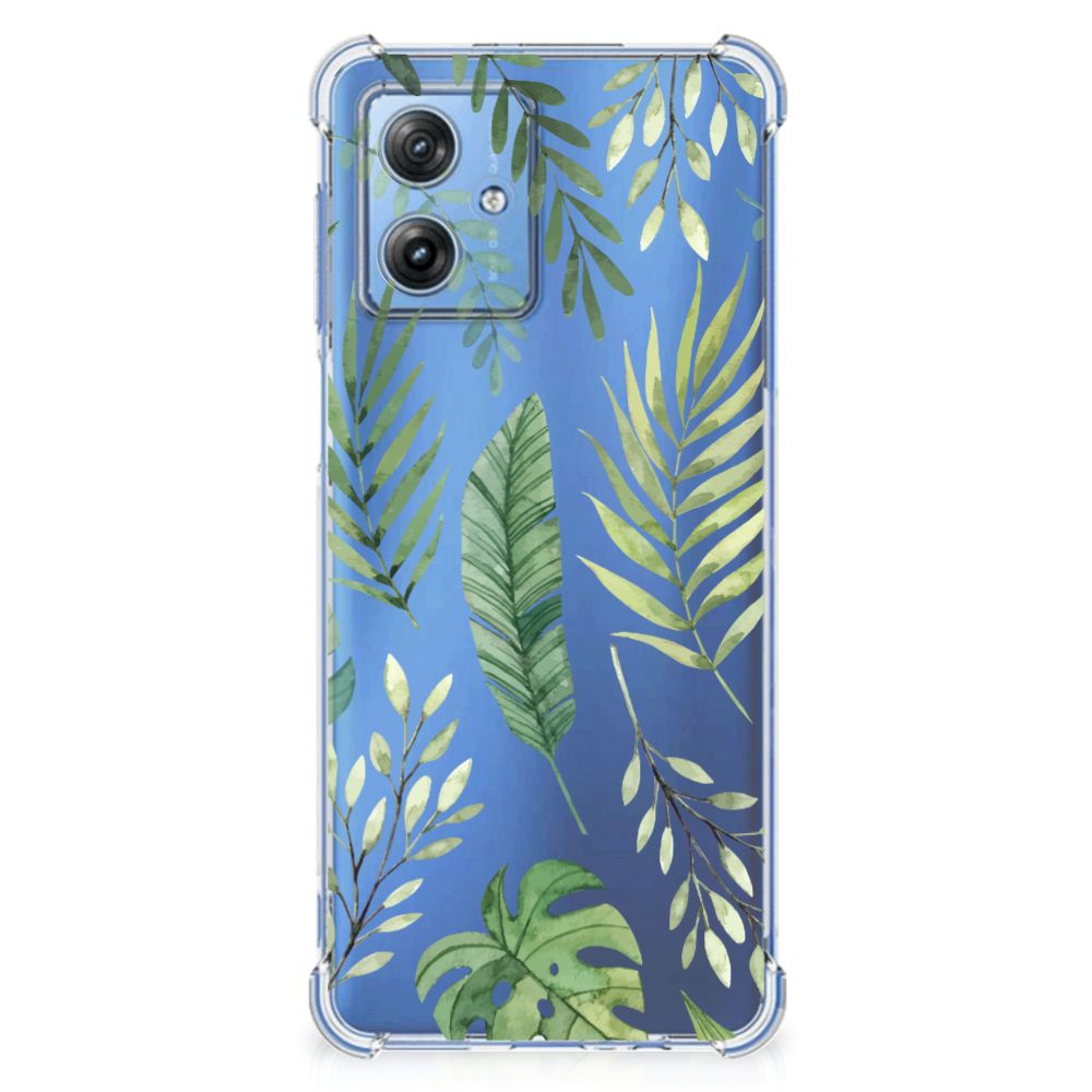 Motorola Moto G54 Case Leaves met een kleurrijk bladeren ontwerp voor perfecte bescherming en gebruiksgemak 🍃.